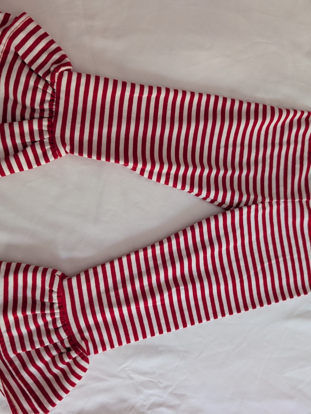 Rare Editions Red Reindeer Ruffle Pajama Set - Picture 4 of 11